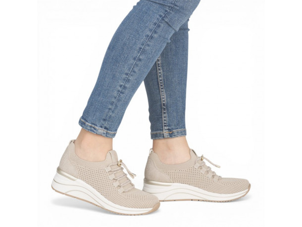 basket femme légère confortable talon compensé Remonte D0T18
