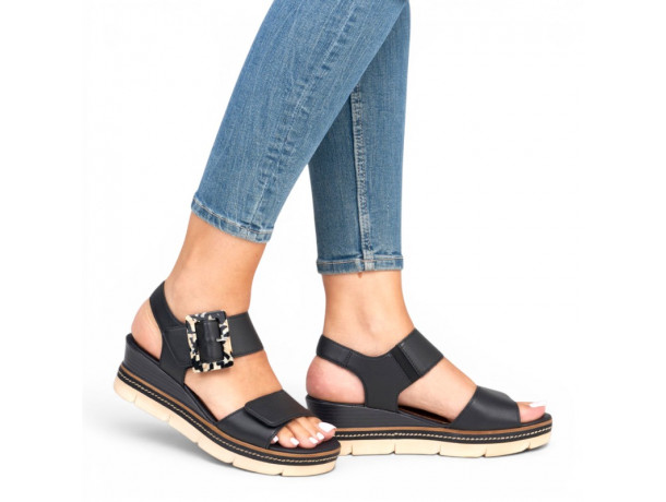 Sandales femme talon compensé confortables REMONTE D2L53