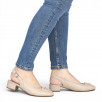 escarpin femme beige confortable Rieker 43456
