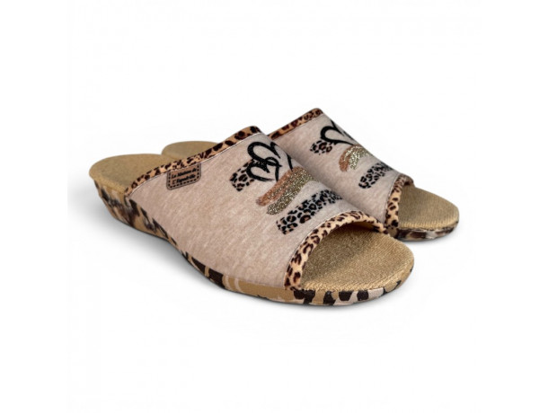 Chaussons mule femme bout ouvert confortable la maison de l'espadrille2101