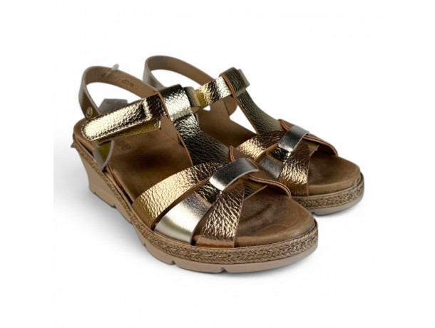 sandales cuir femme talon compensé confortables Suave 22001