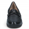 mocassin noir femme confortable caprice 24300