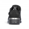 chaussures velcro noires pieds larges et sensibles femme Waldläufer 626K32