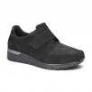 chaussures velcro noires pieds larges et sensibles femme Waldläufer 626K32