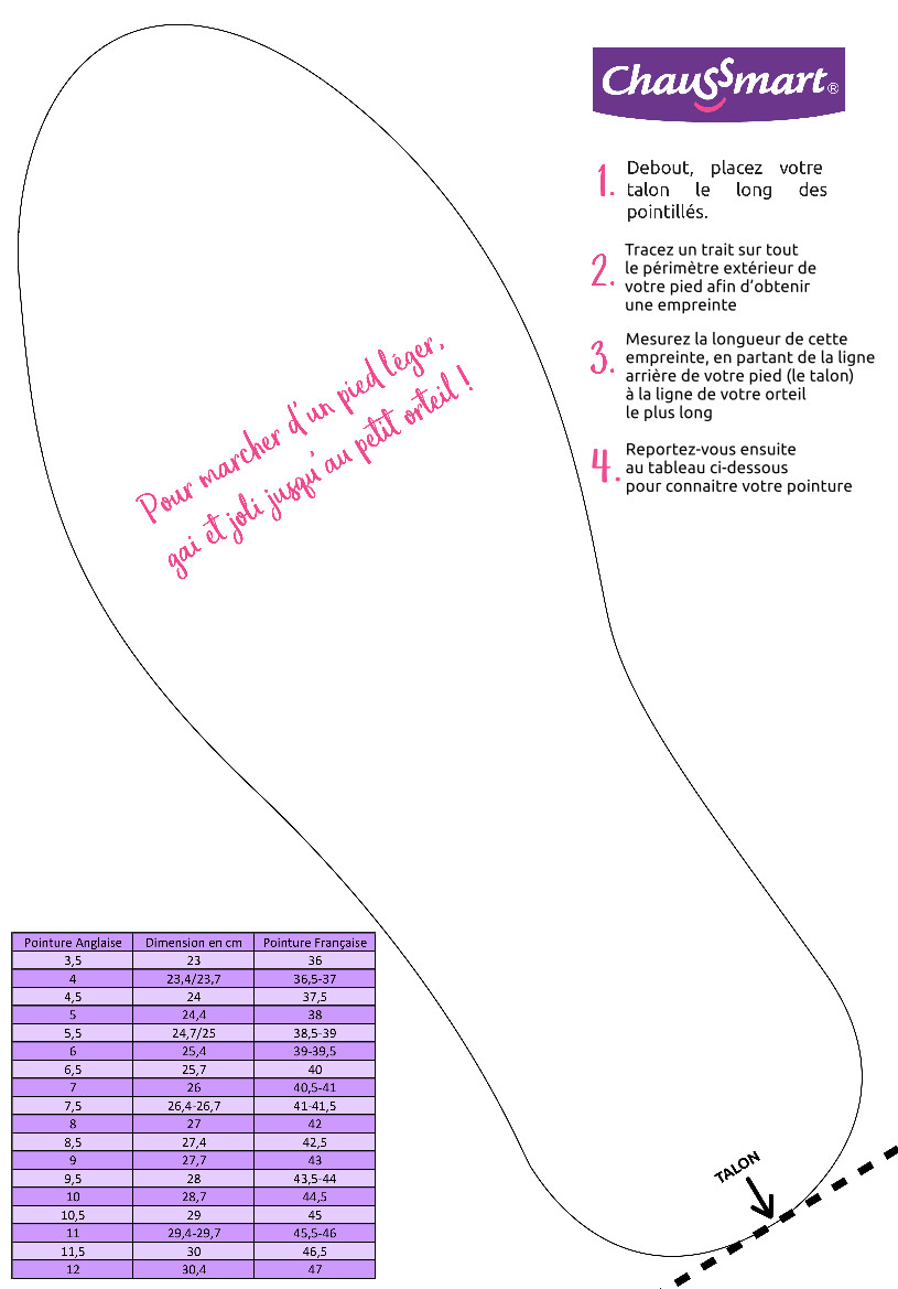 Comment mesurer son pied et déterminer sa pointure